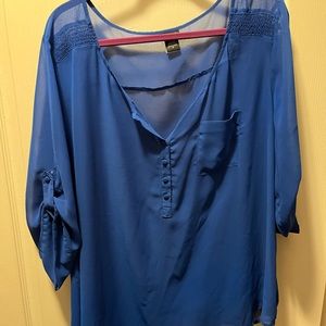 Cobalt Blue blouse